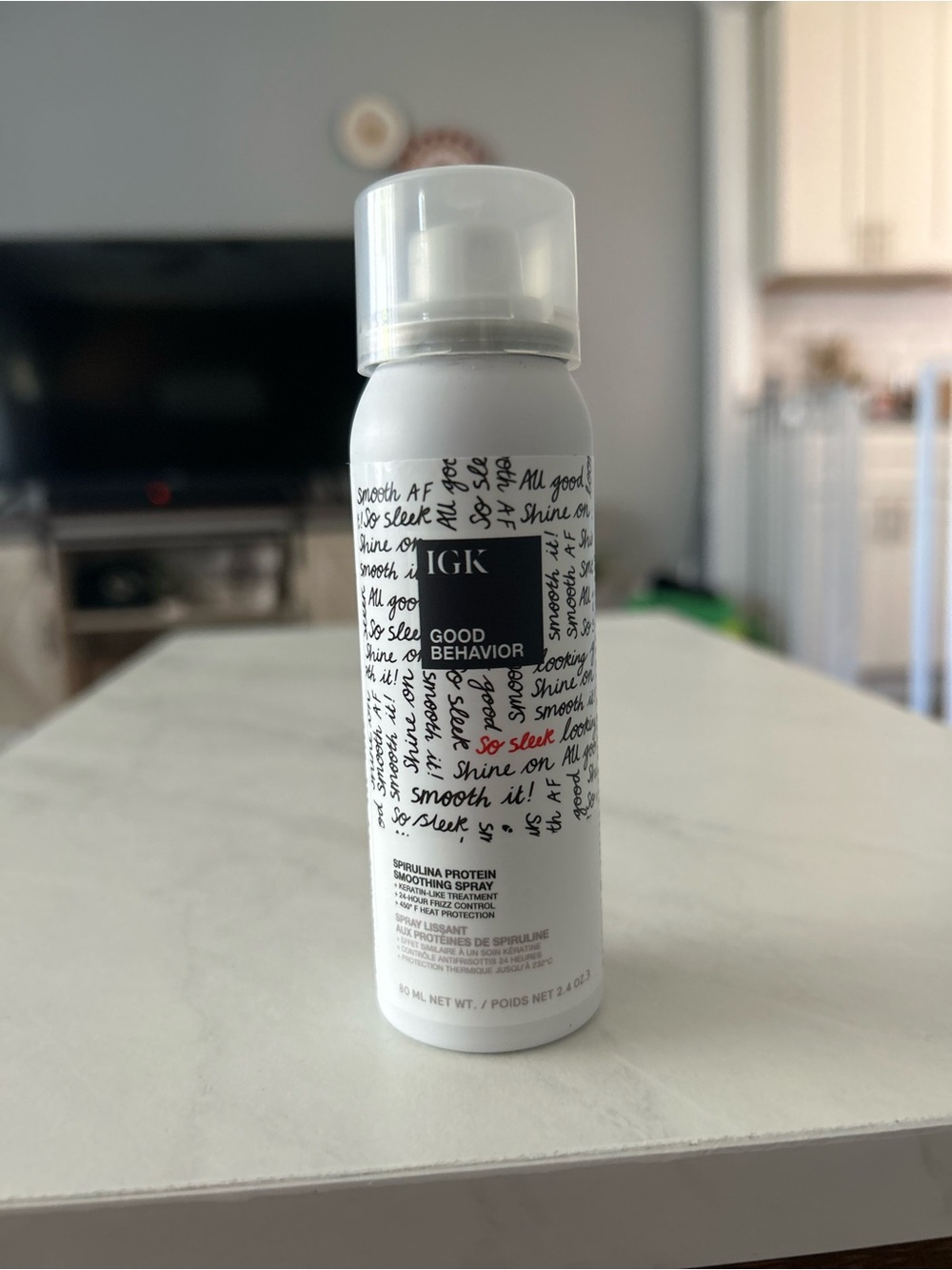 IGK Good Behavior Spirulina Protein Smoothing Spray